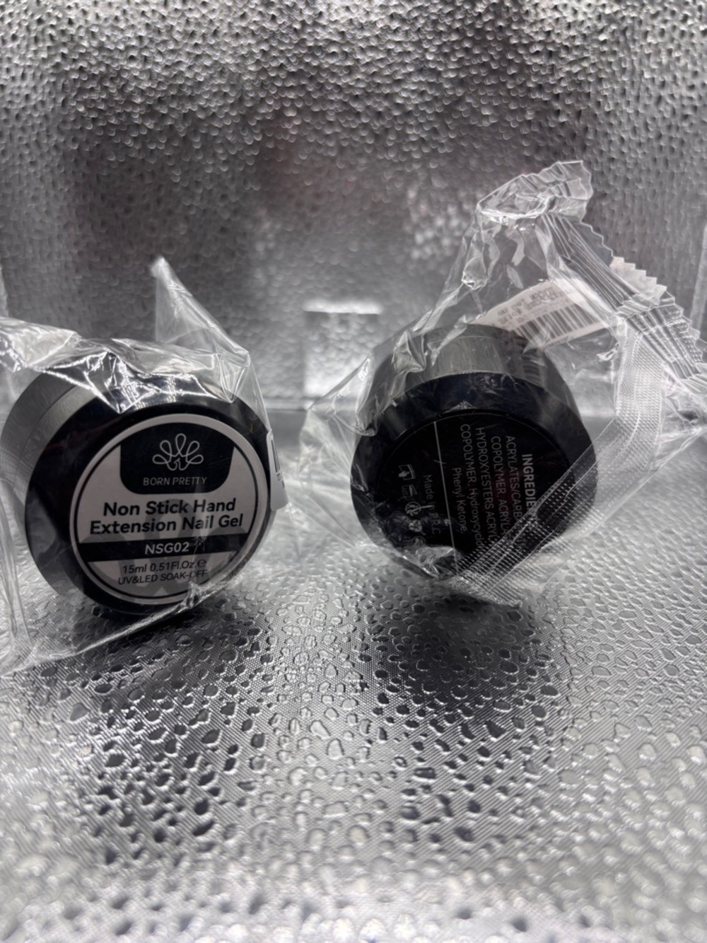 NEW‎ Born Pretty Non Stick Hand Extension Gel (NSG02) - 2x 15ml Jars
